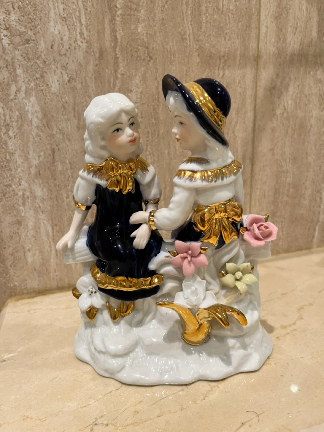 Porcelain Figurine - Two Children