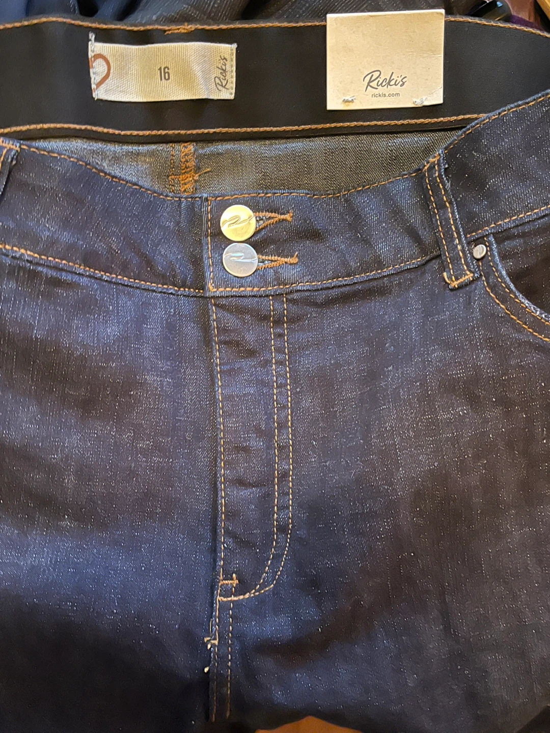Jeans- Ricki's Sylvie Slim Straight style  - Size 16, new - photo 5