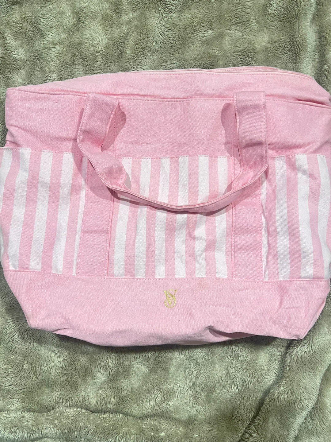 Victoria's Secret Pink Striped Tote Bag