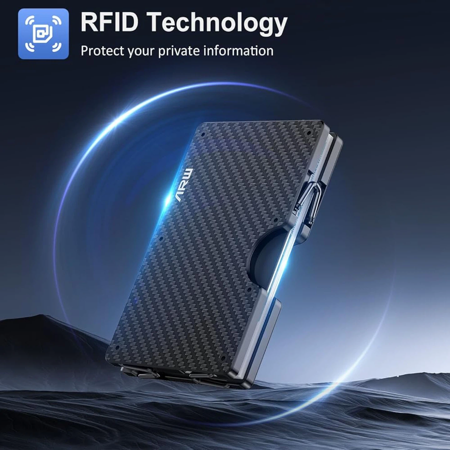 ARW Carbon Fiber Minimalist Wallet with Money Clip - photo 4