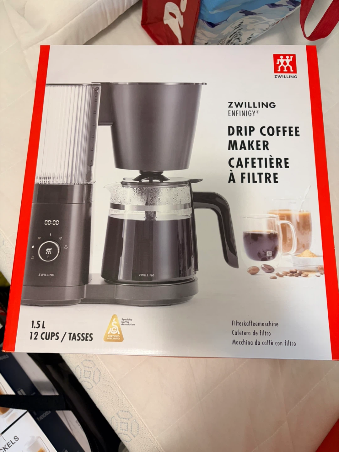 ZWILLING ENFINIGY 1.5L Glass Carafe Drip Coffee Maker - Black