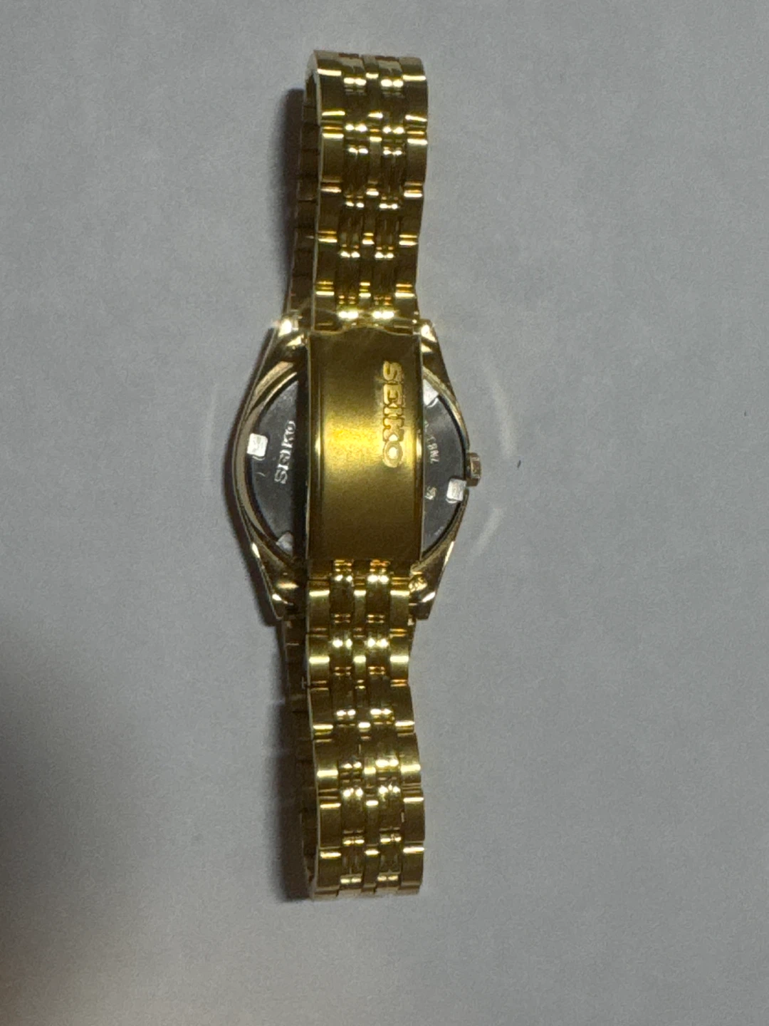Seiko Quartz Gold Tone Day/Date Watch - photo 2