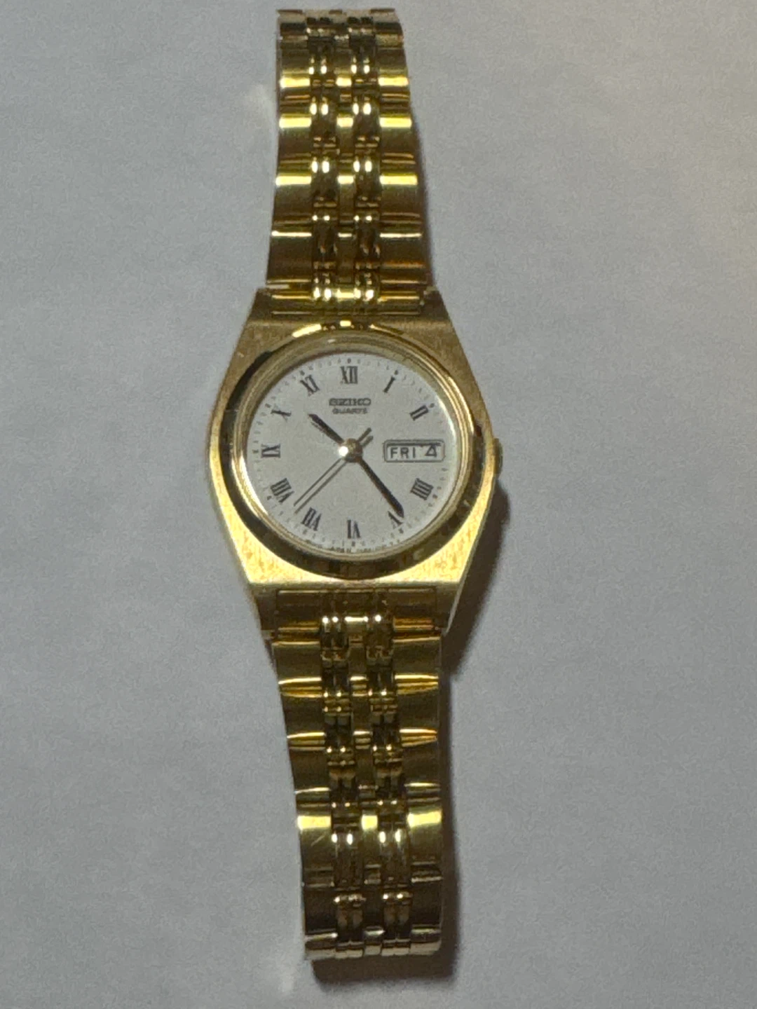 Seiko Quartz Gold Tone Day/Date Watch