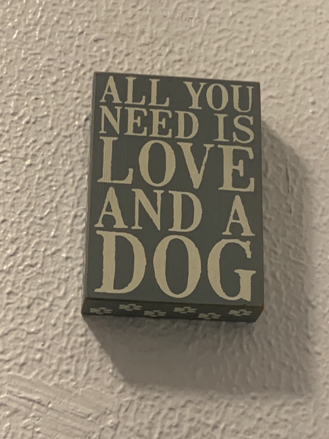 Set of 3 "My Kids Have Paws" Wood Signs