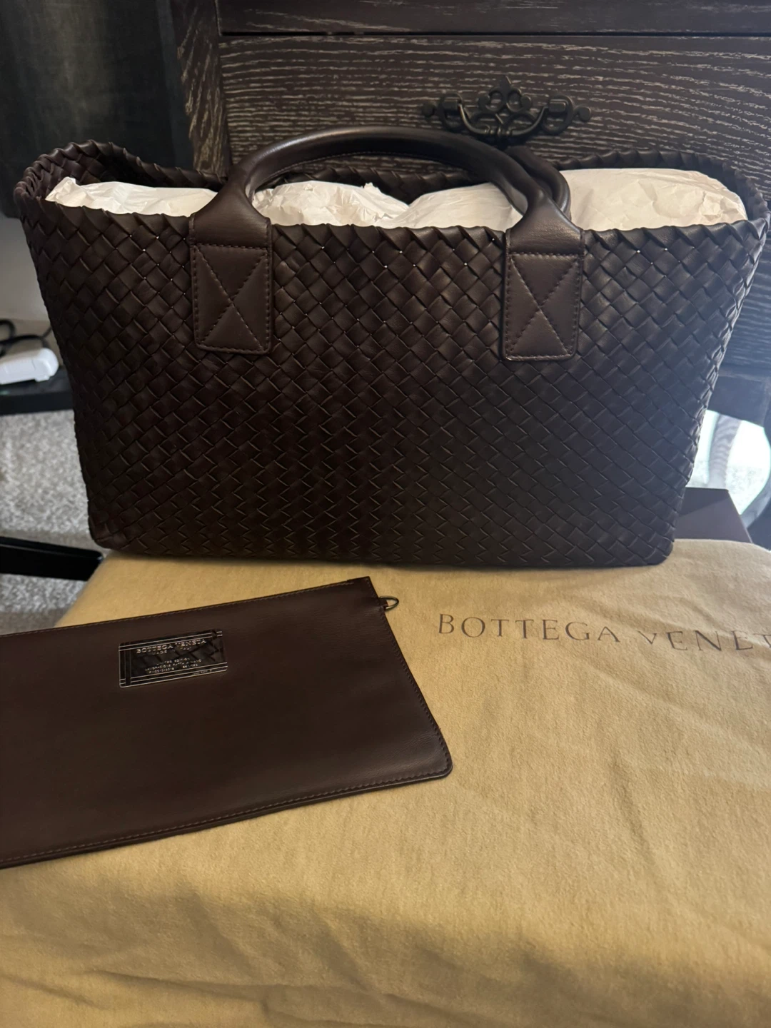 Bottega Veneta Intrecciato Leather Tote Bag