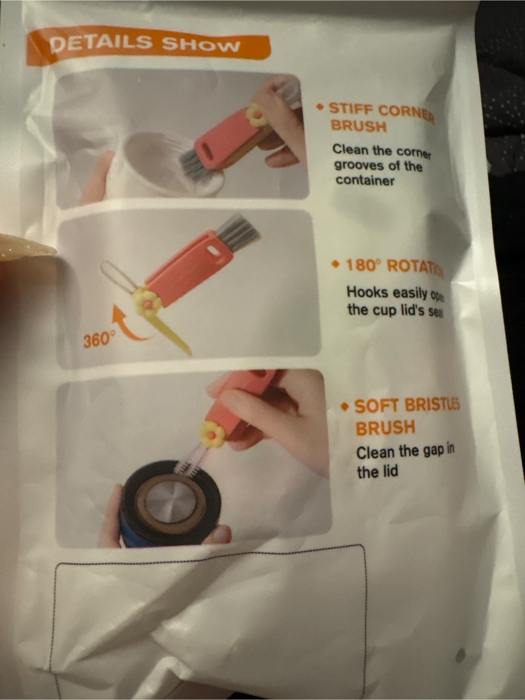 3-in-1 Gap Cleaning Brush Tool - photo 2