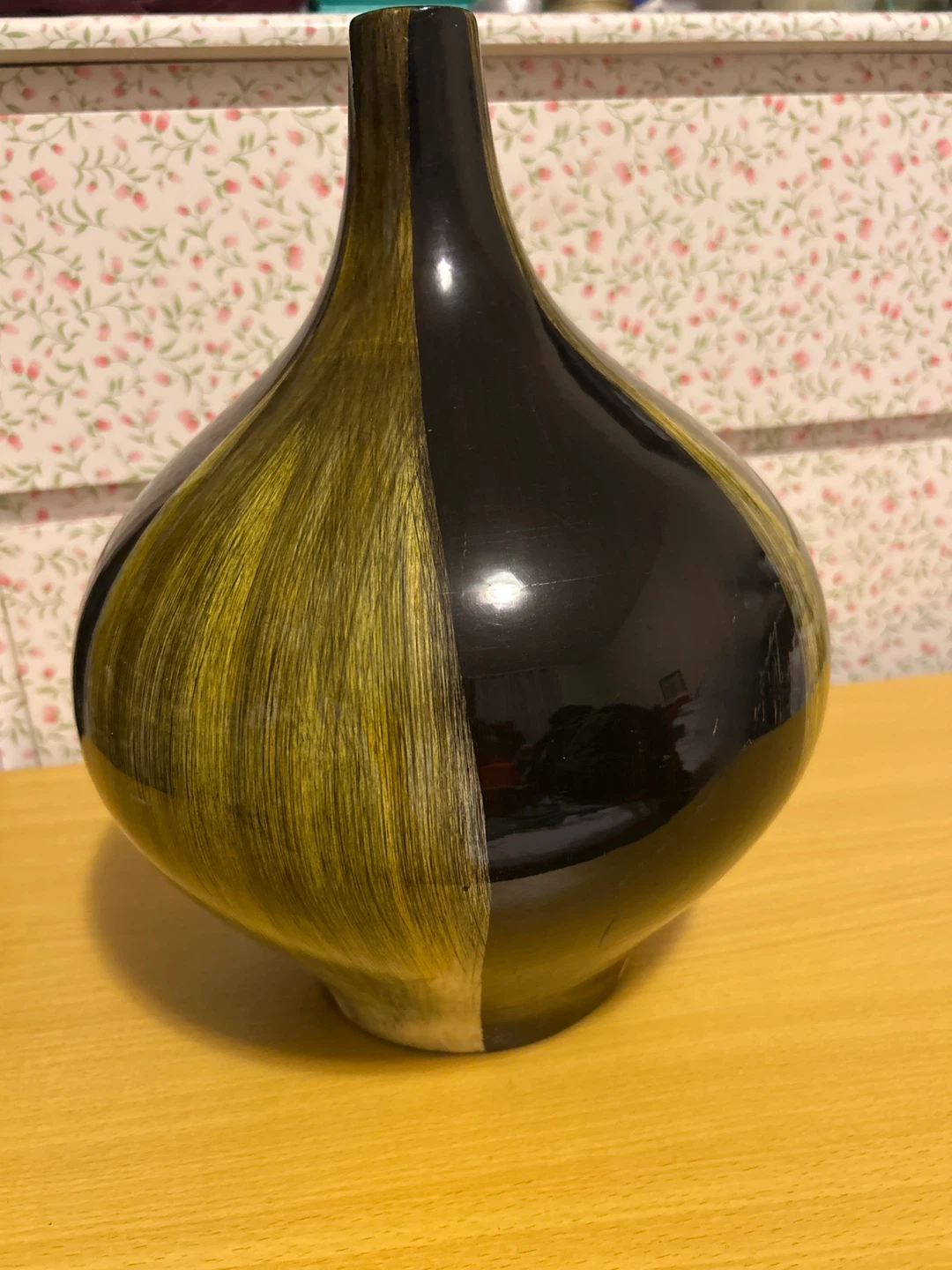 Decorative Ceramic Vase - Black and Yellow - photo 3