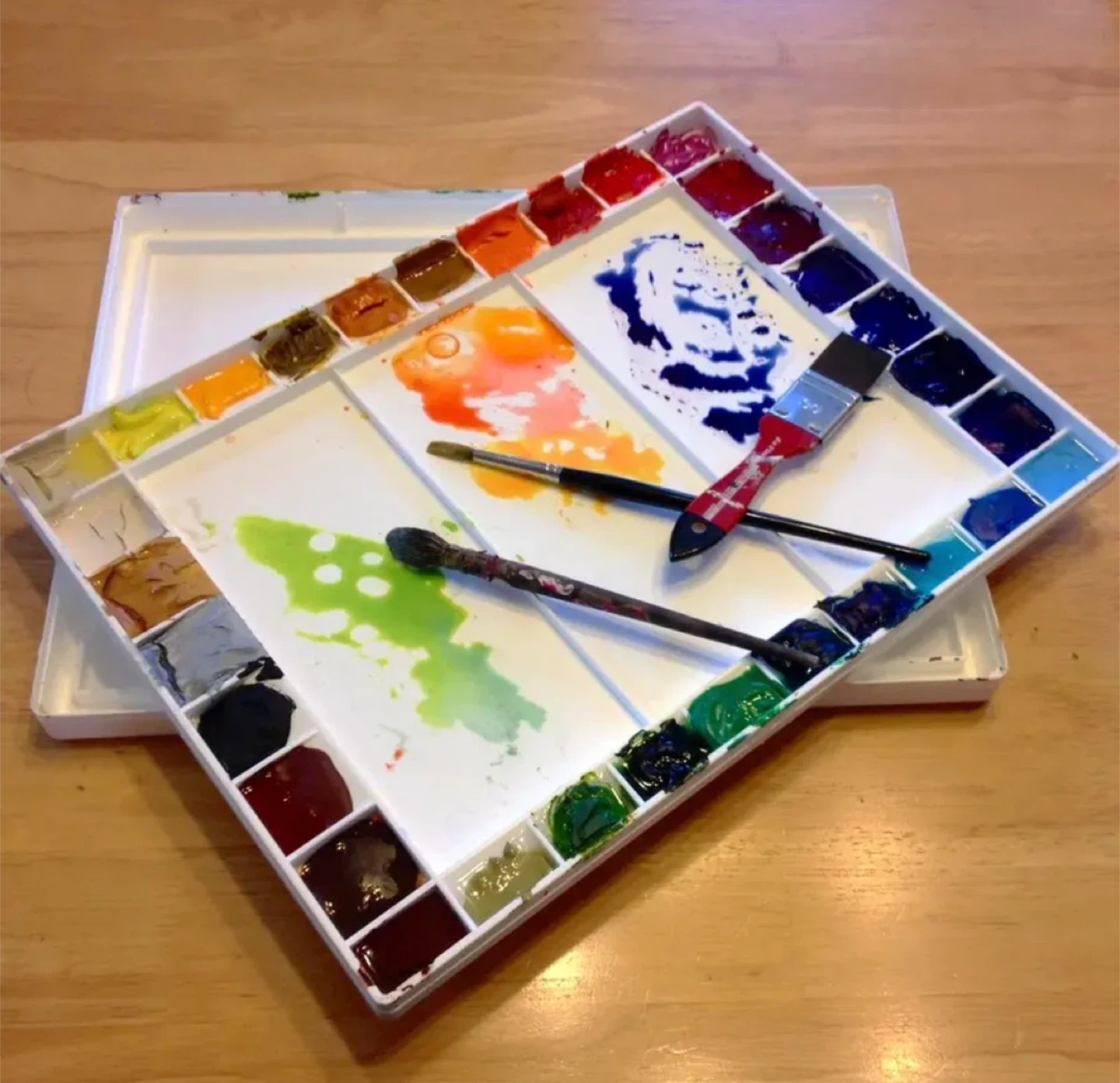 Watercolour Paint Palette Large