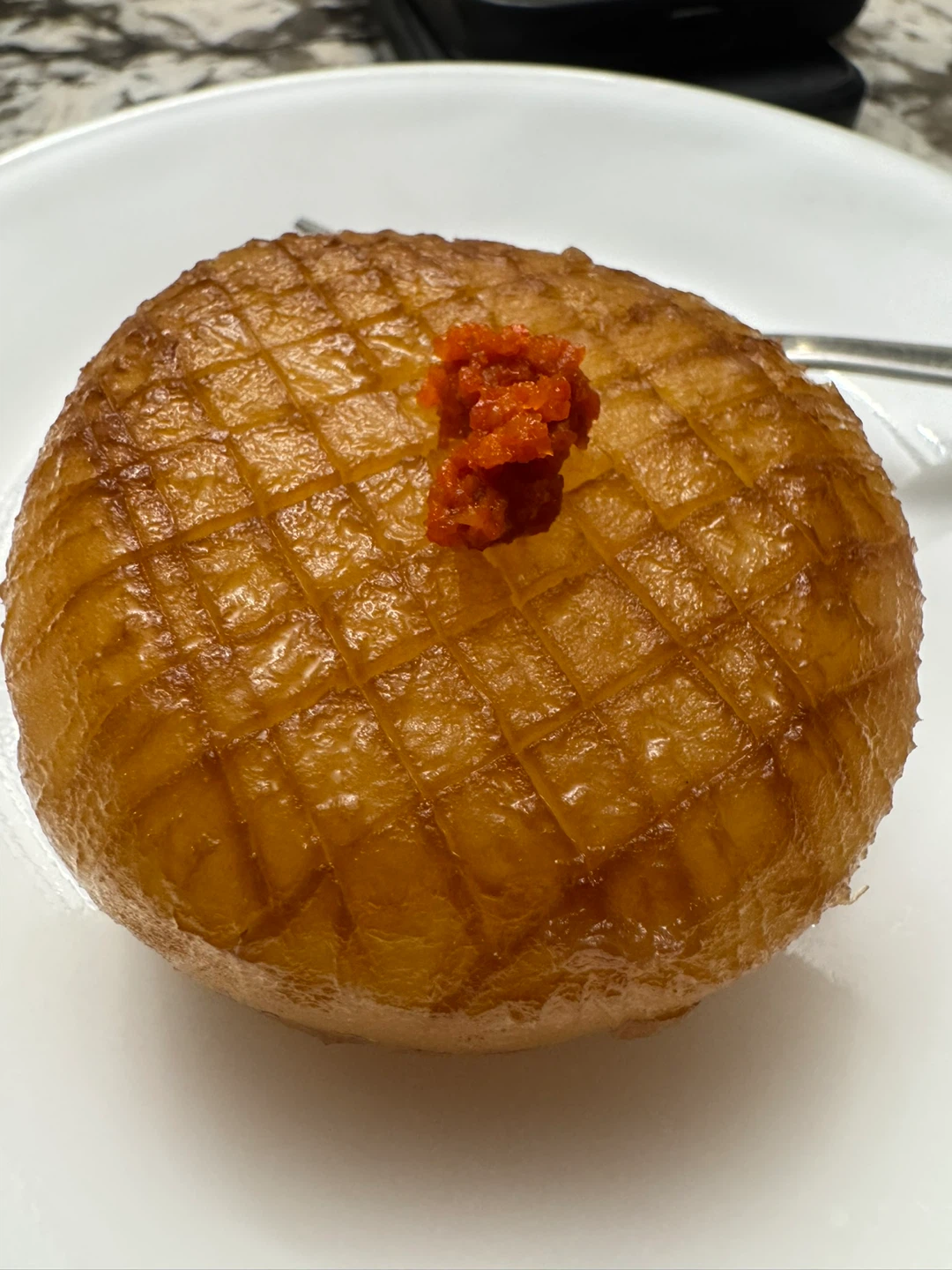 Dai kon with Spicy Red Topping