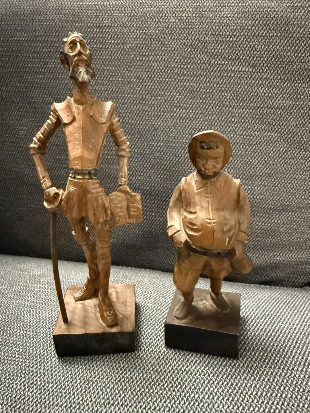 Vintage OURO Artesania Wooden Figurines - Made in Spain