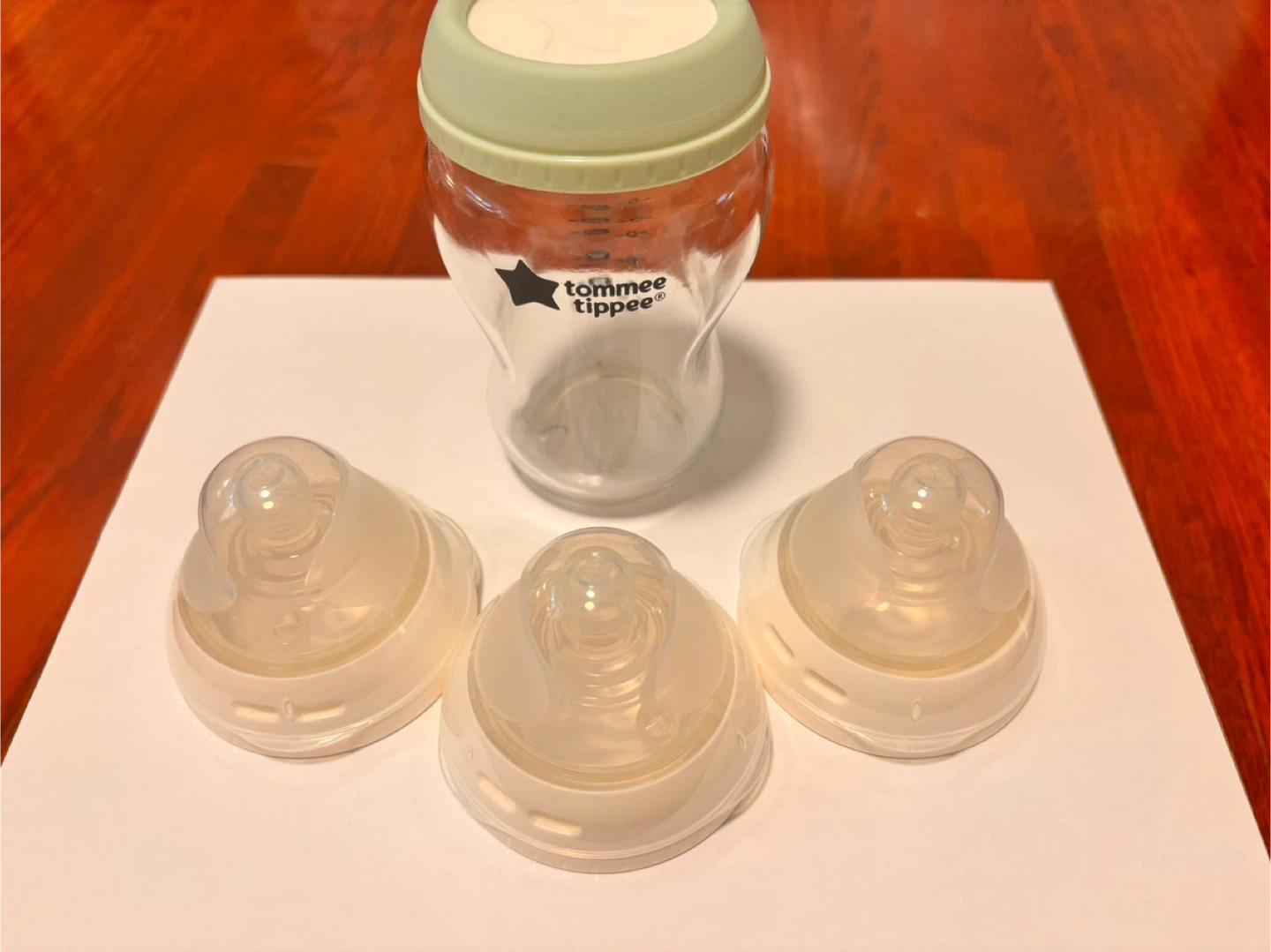 Tommee Tippee Glass Bottle with 3 Nipples - photo 3