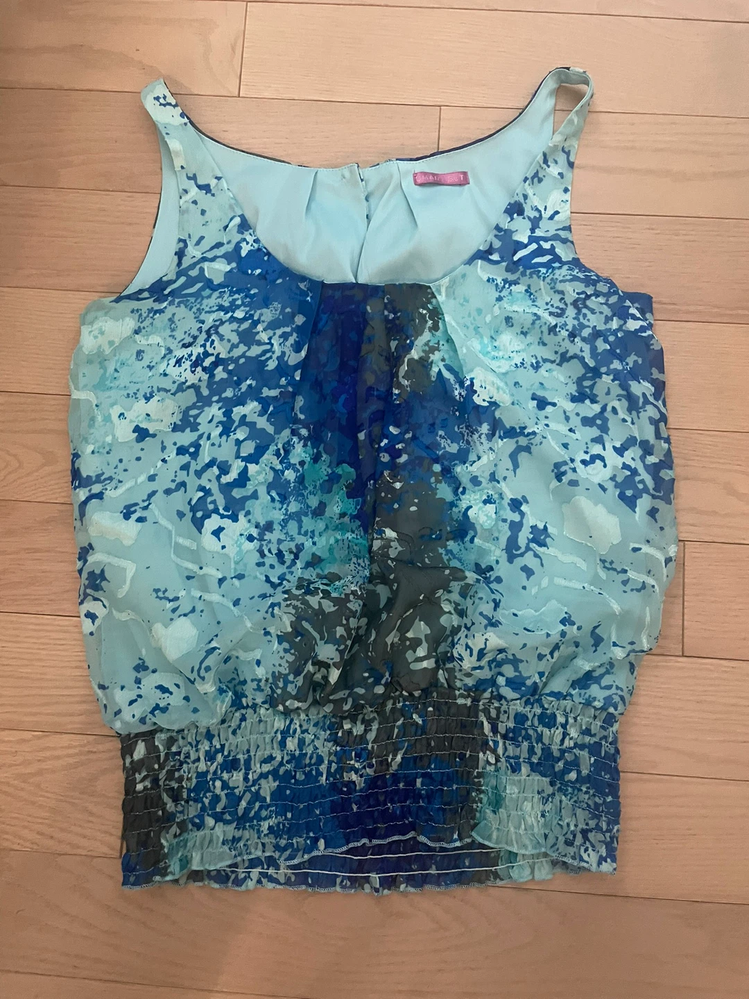 🆓 Smart Set Women's Blue Floral Print Top Size M/M