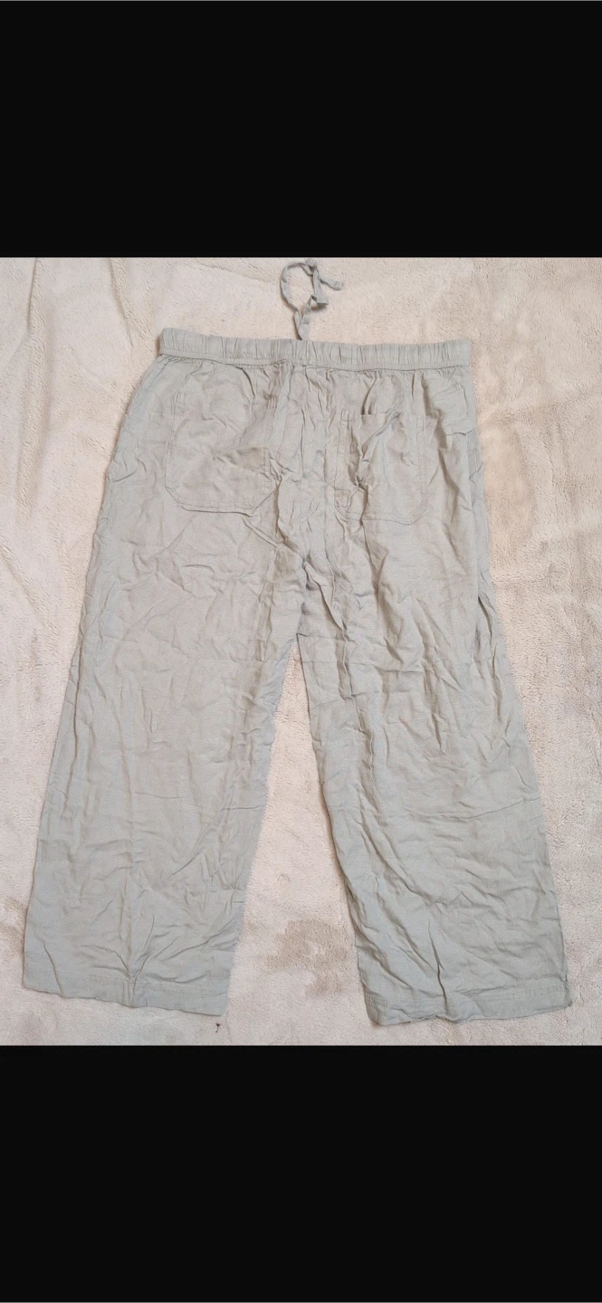NEW! Splendid Linen Blend Wide-Leg Cropped Pants - photo 5