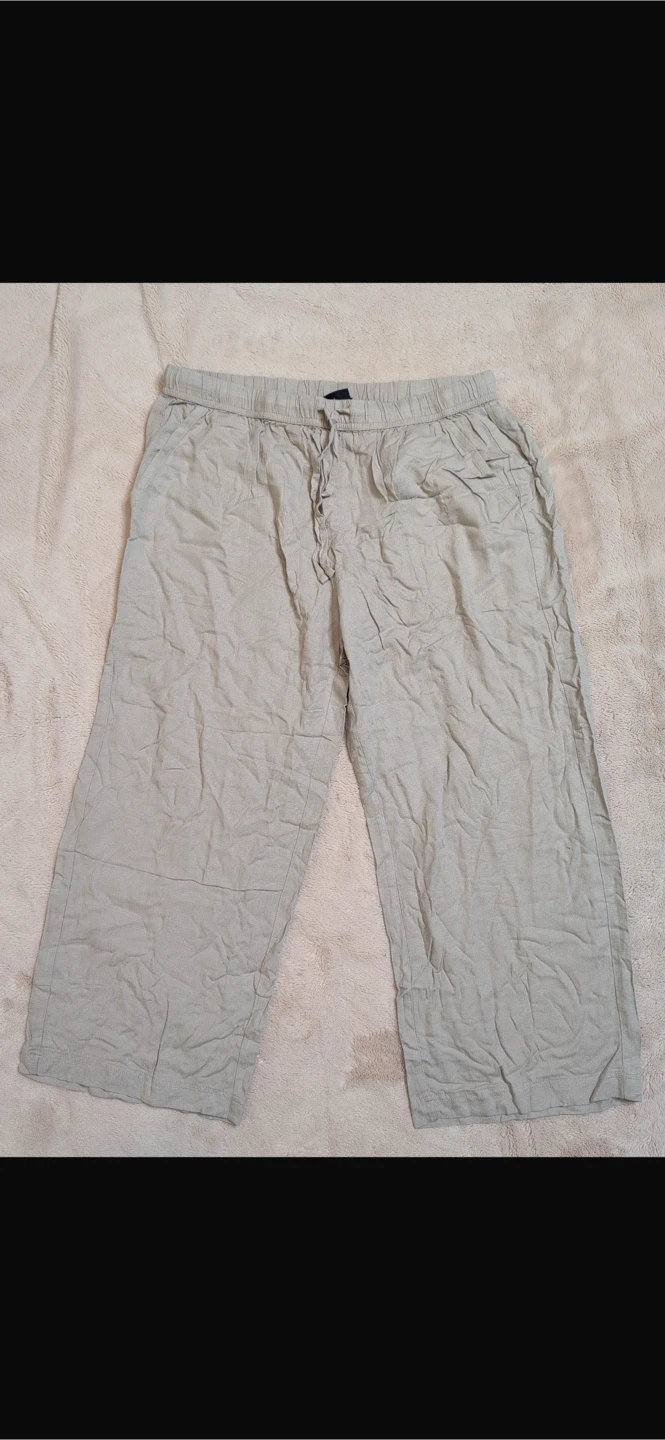 NEW! Splendid Linen Blend Wide-Leg Cropped Pants - photo 4
