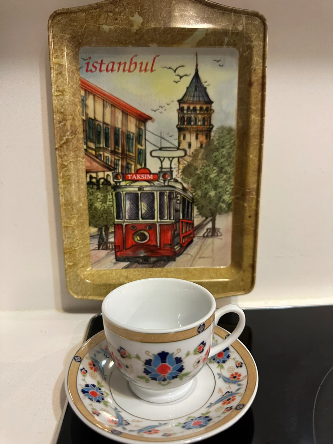 Turkish Coffee Cup – Floral Porcelain – Grand Bazaar Istanbul - photo 2