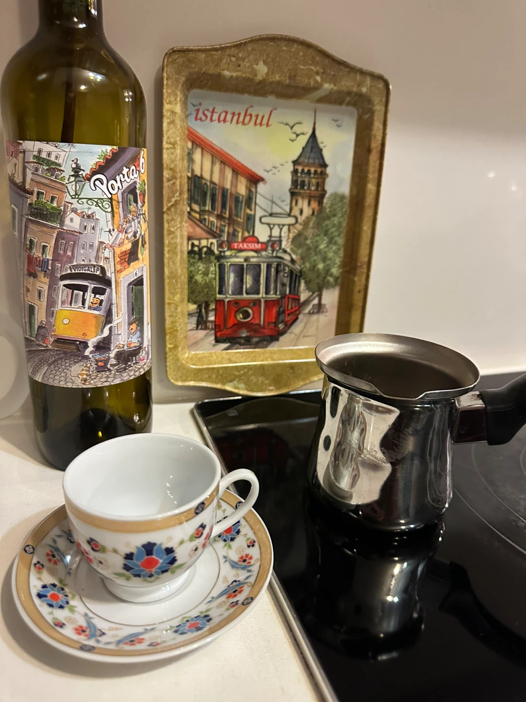 Turkish Coffee Cup – Floral Porcelain – Grand Bazaar Istanbul