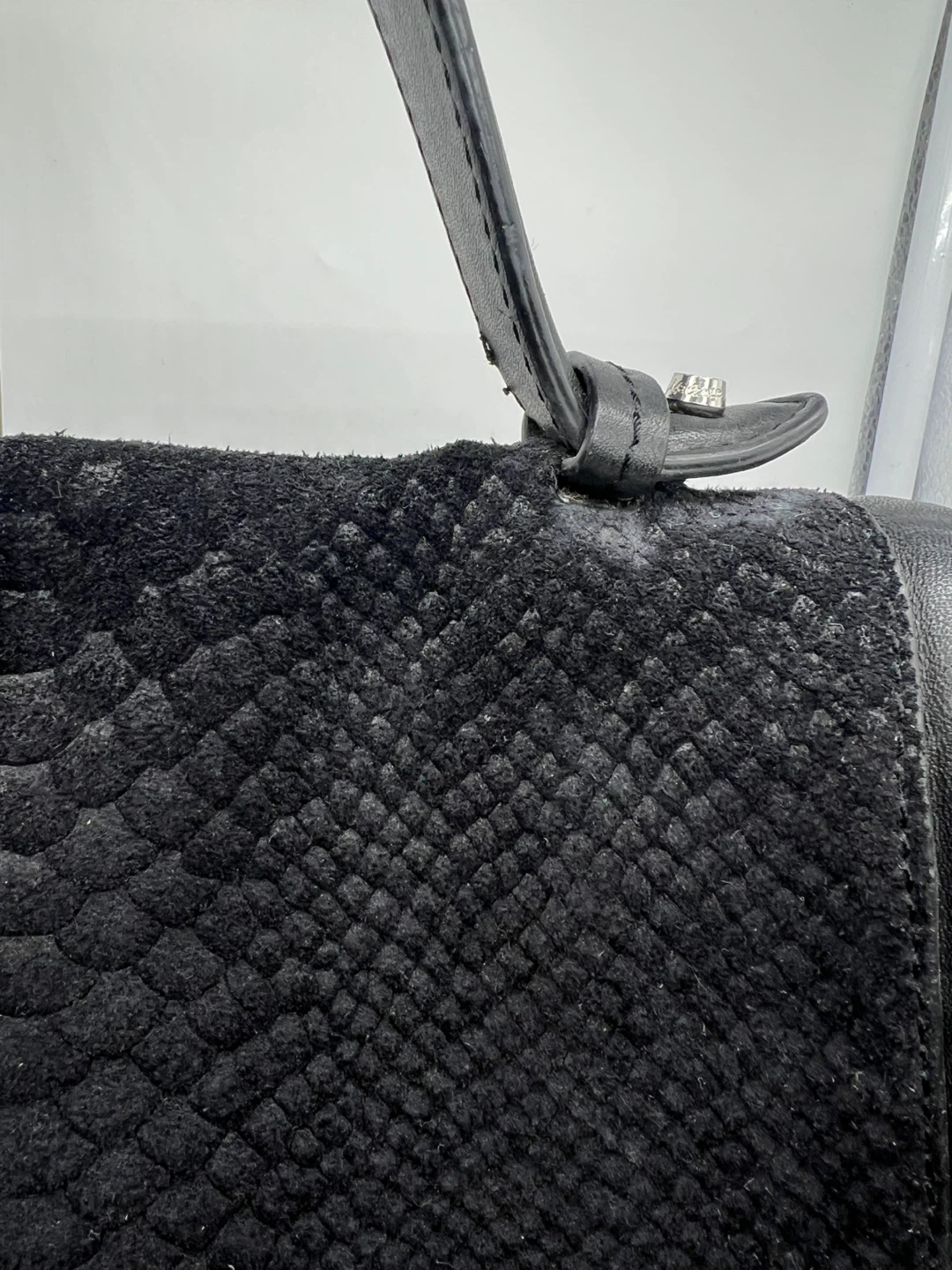 MACKAGE Carrie Black Embossed Leather Large Messenger Crossbody - photo 2