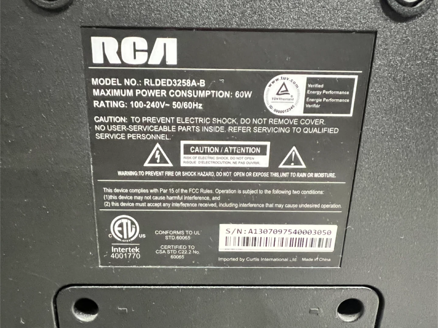 32 inch RCA LED TV - photo 3