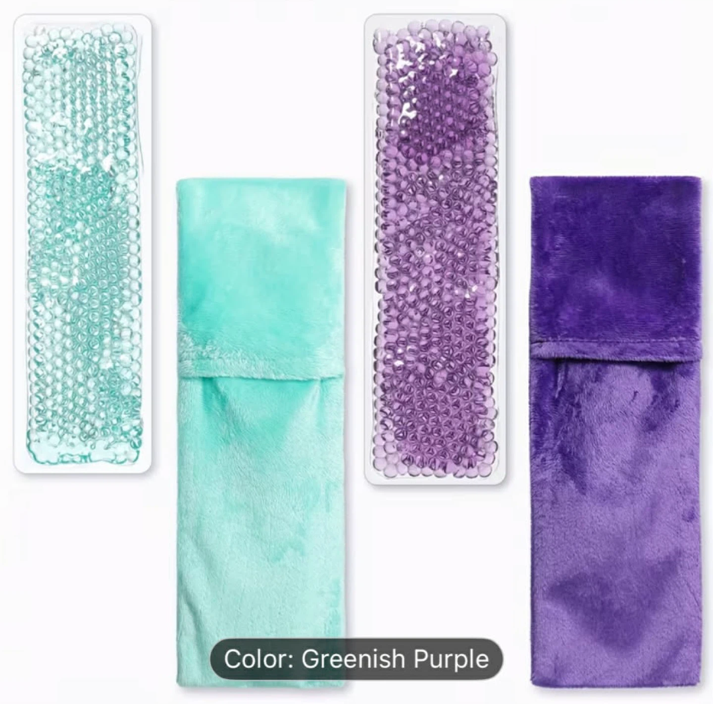 Reusable Gel Bead Hot/Cold Pack with Plush Sleeve