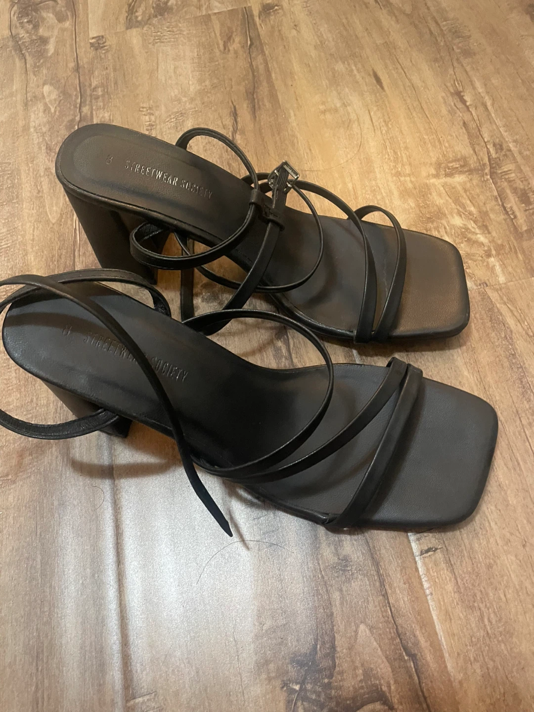 Black Strappy Heeled Sandals - photo 2