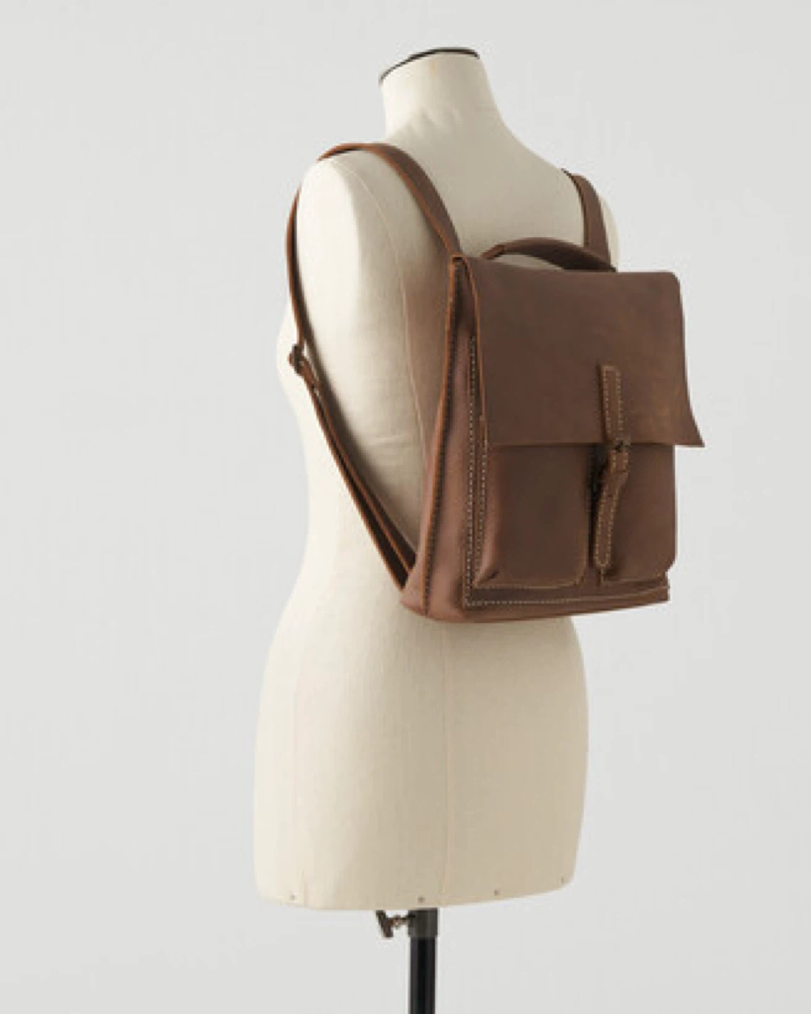 ROOTS Small Raiders Pack Natural Tribe Leather Backpack