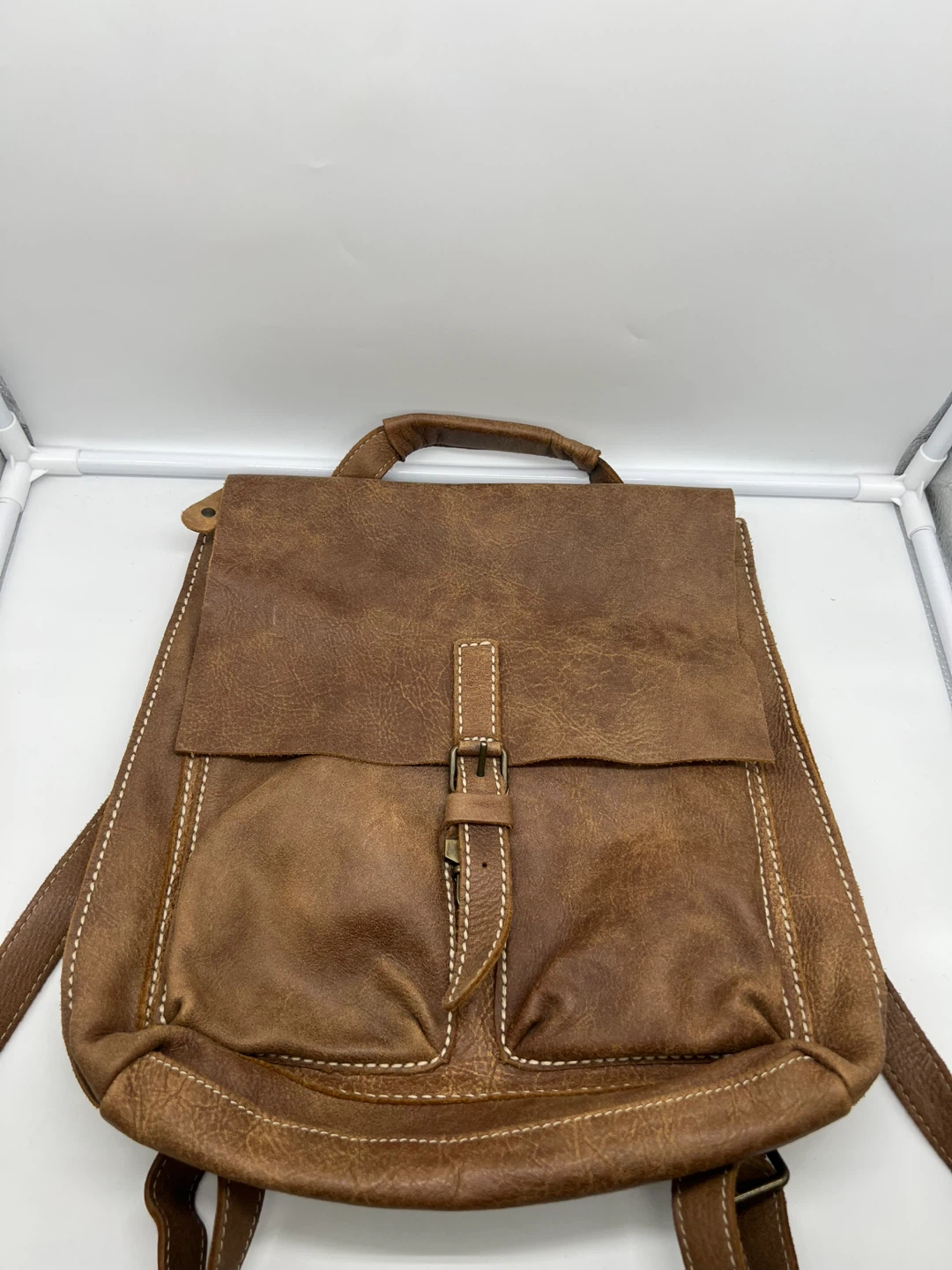 ROOTS Small Raiders Pack Natural Tribe Leather Backpack - photo 3