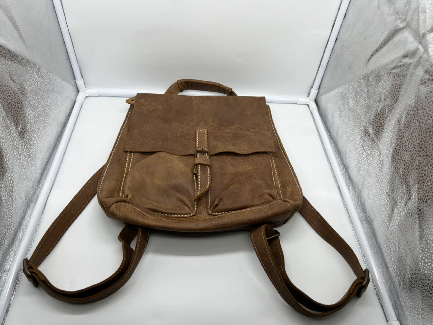 ROOTS Small Raiders Pack Natural Tribe Leather Backpack - photo 2