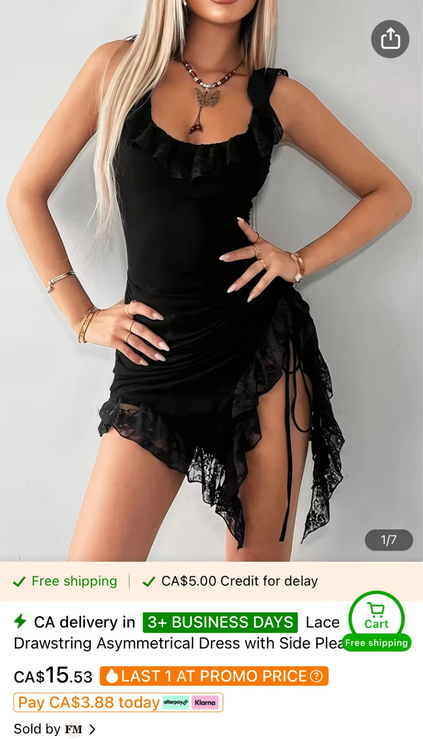 Women black dress