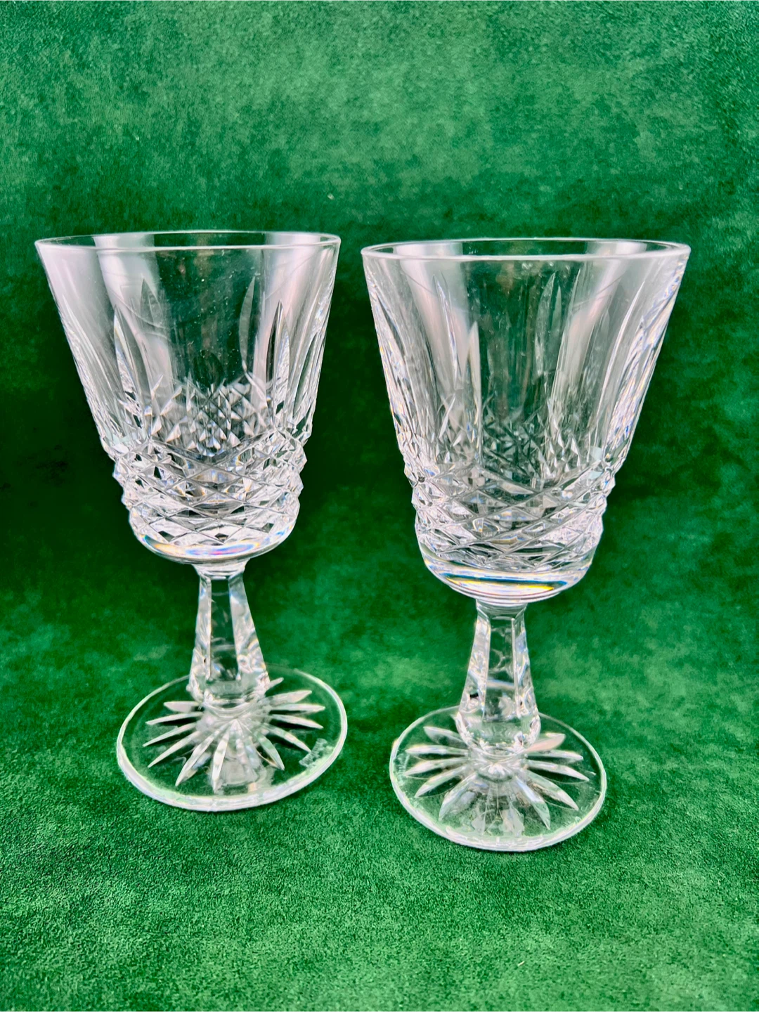 Pair Waterford Kenmare wine glasses - photo 4