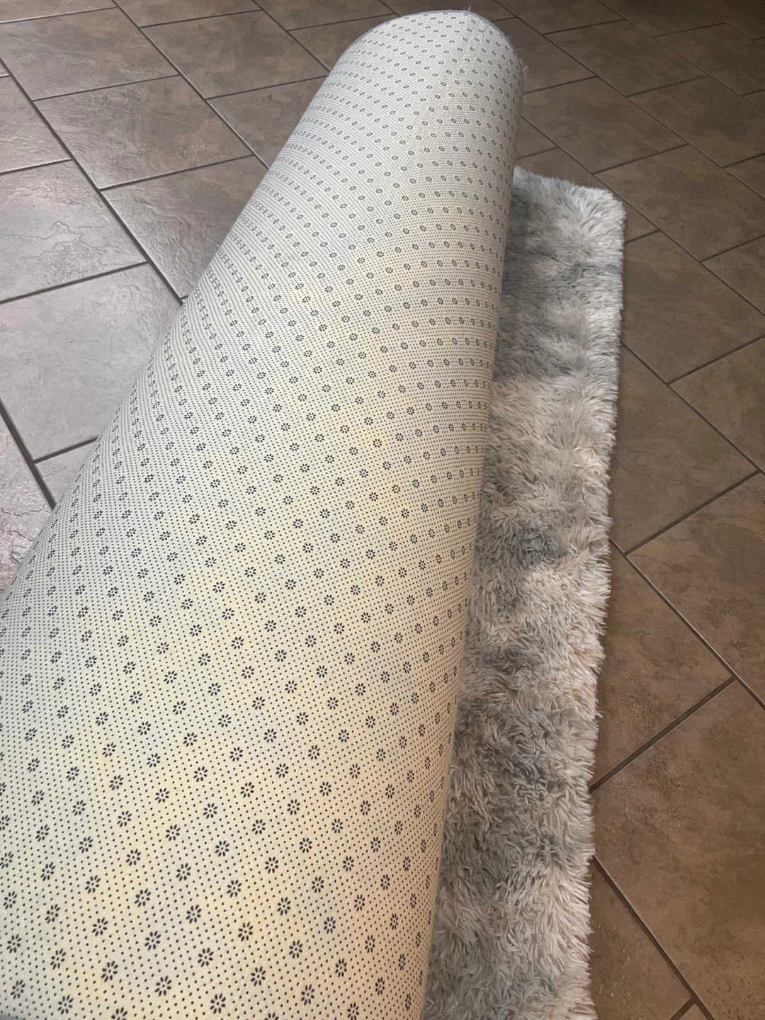 Grey Shaggy Rug