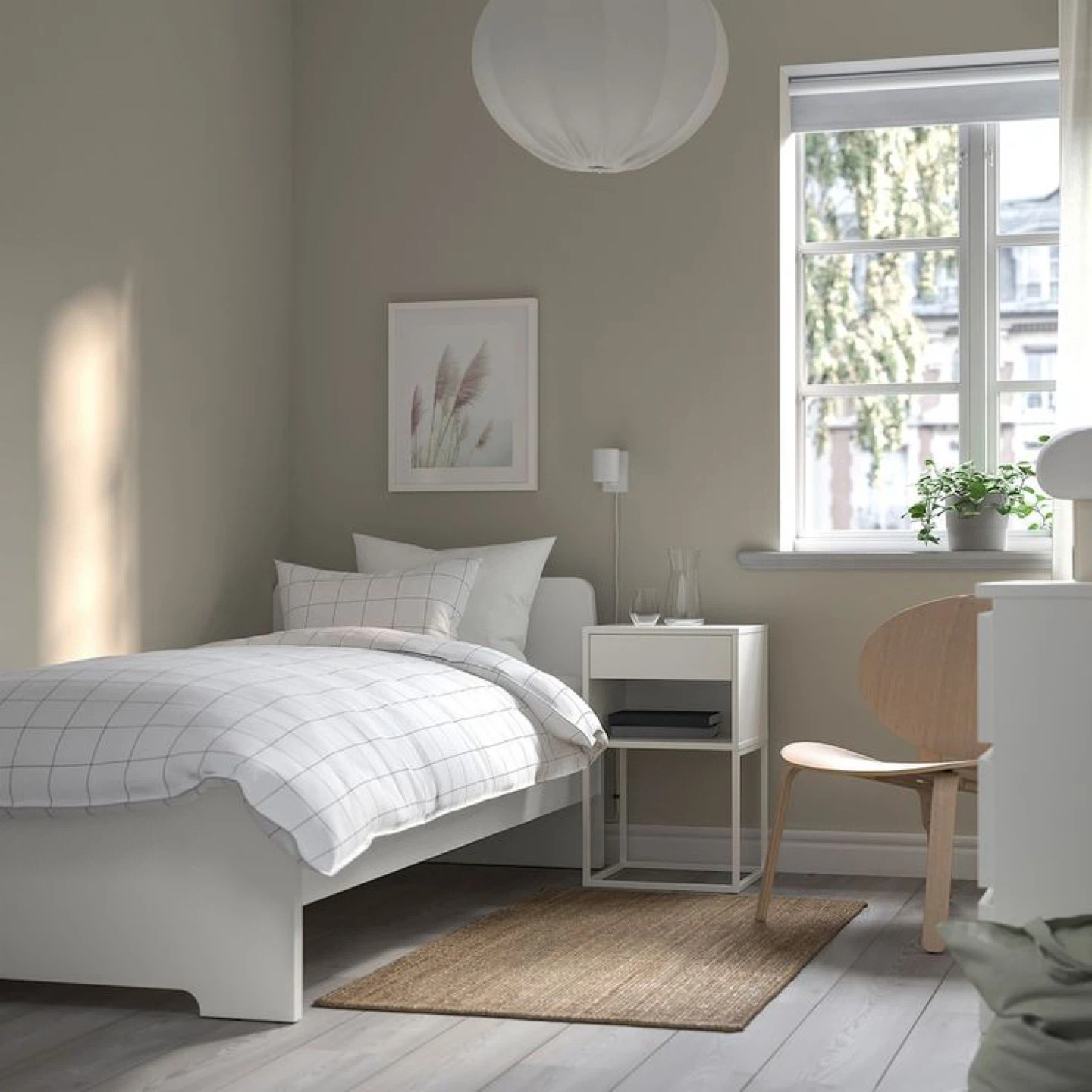 IKEA new in box White Single Bed Frame
