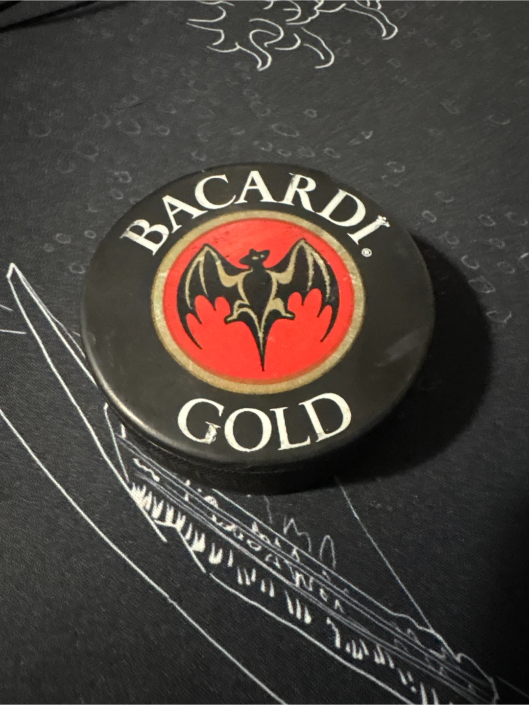 Bacardi Gold Hockey Puck