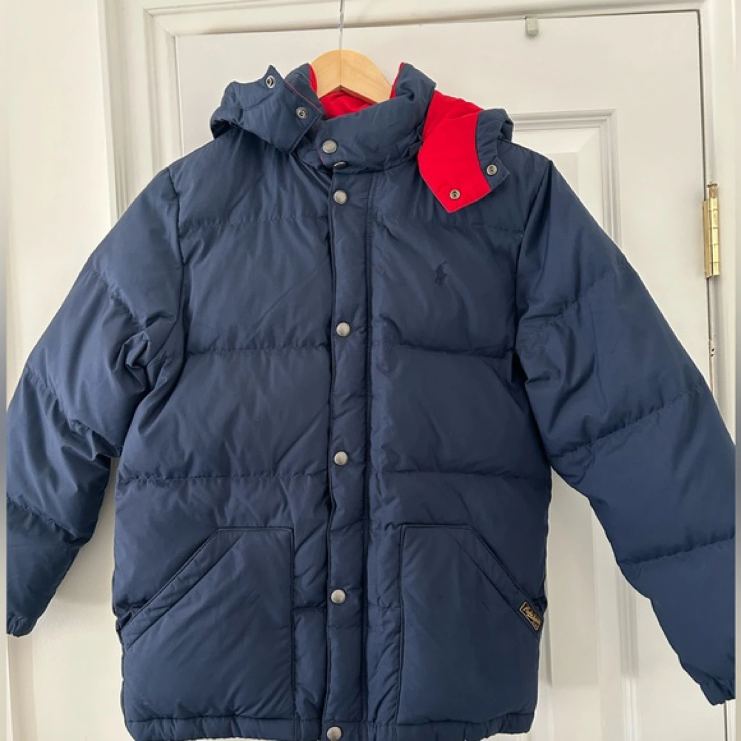 RALPH LAUREN  Boy's navy Blue Winter Down Puffer Hooded Jacket