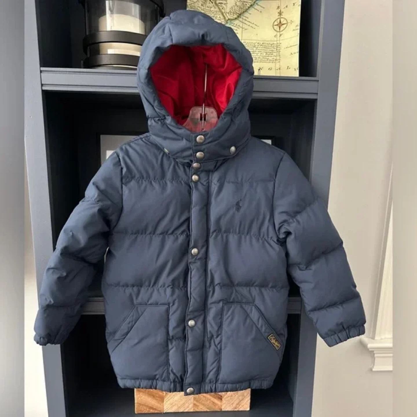 RALPH LAUREN  Boy's navy Blue Winter Down Puffer Hooded Jacket - photo 2