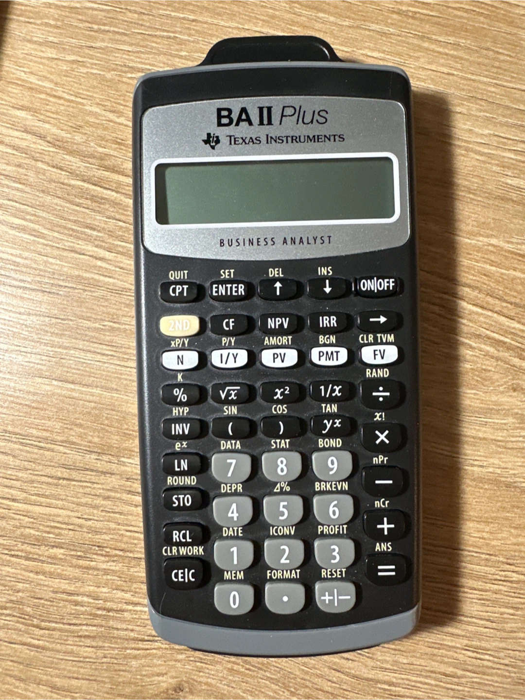 CFA exam Texas Instruments BA II Plus Calculator