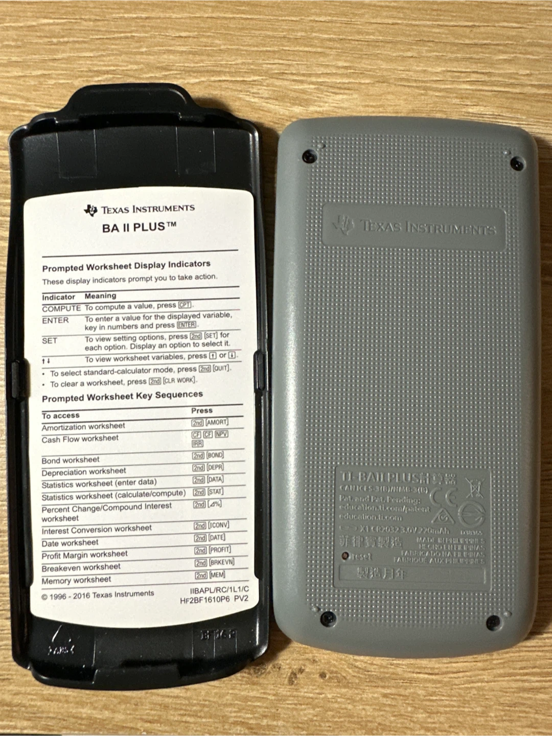 CFA exam Texas Instruments BA II Plus Calculator - photo 2