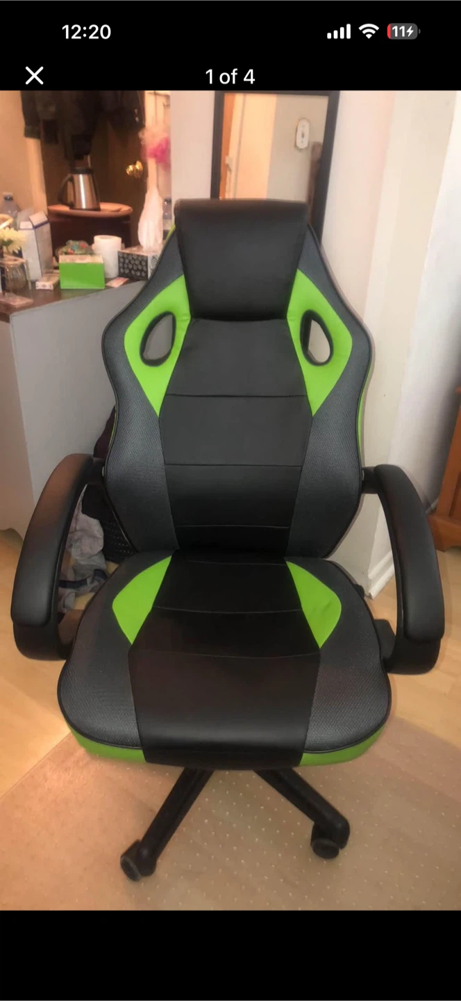 Gaming Chair - Black and Green