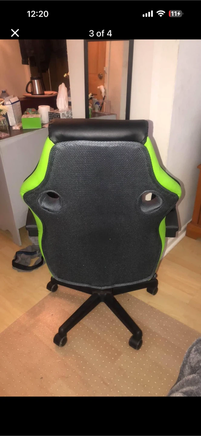 Gaming Chair - Black and Green - photo 3