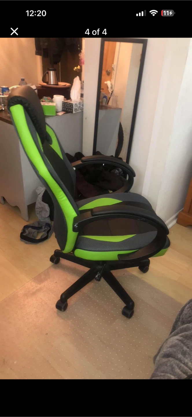 Gaming Chair - Black and Green - photo 2