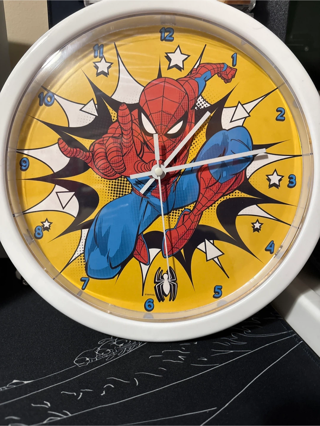 Spider-Man clock
