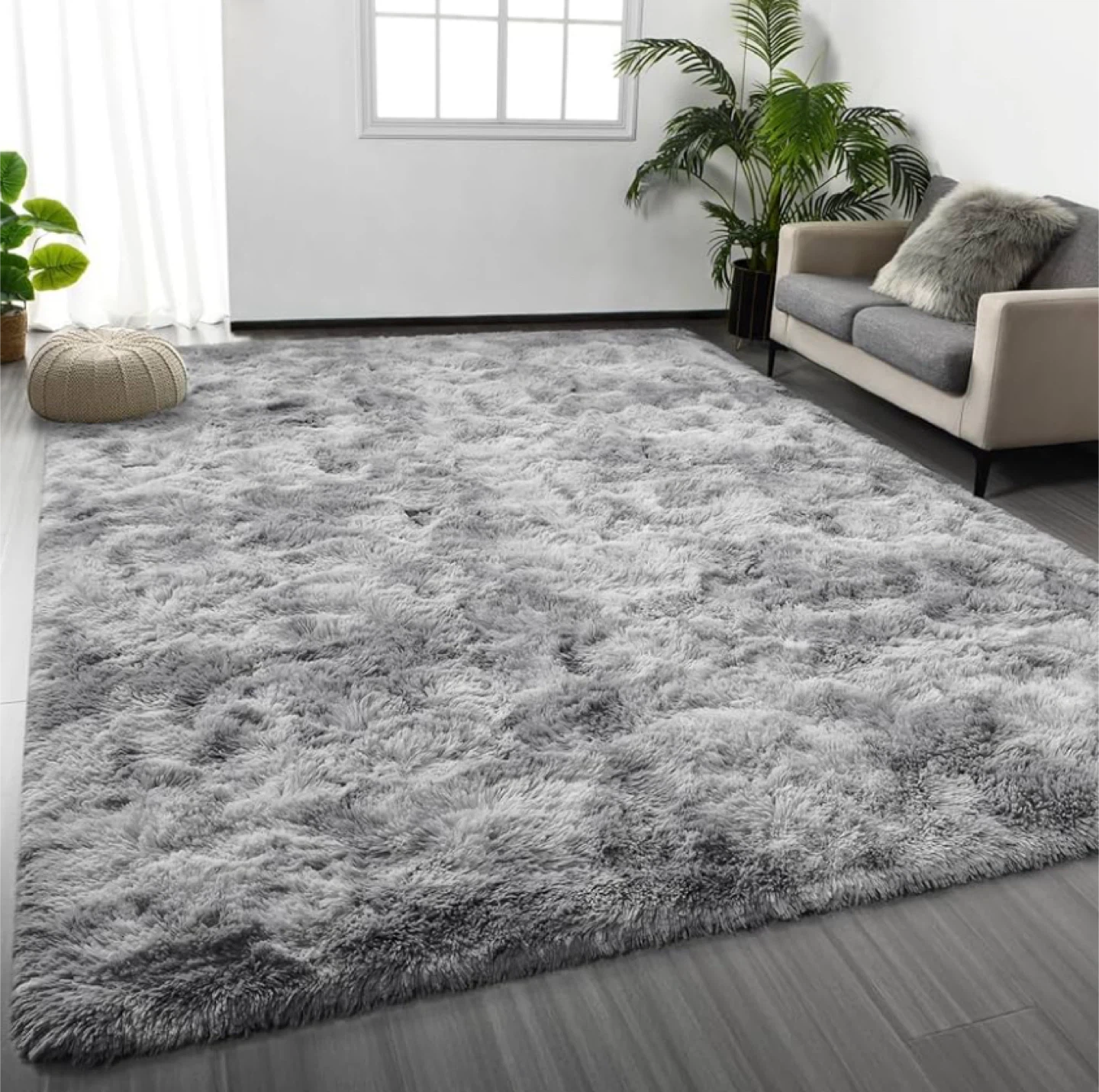 Large Area Rug 6x9” Plushy,Soft,Washable