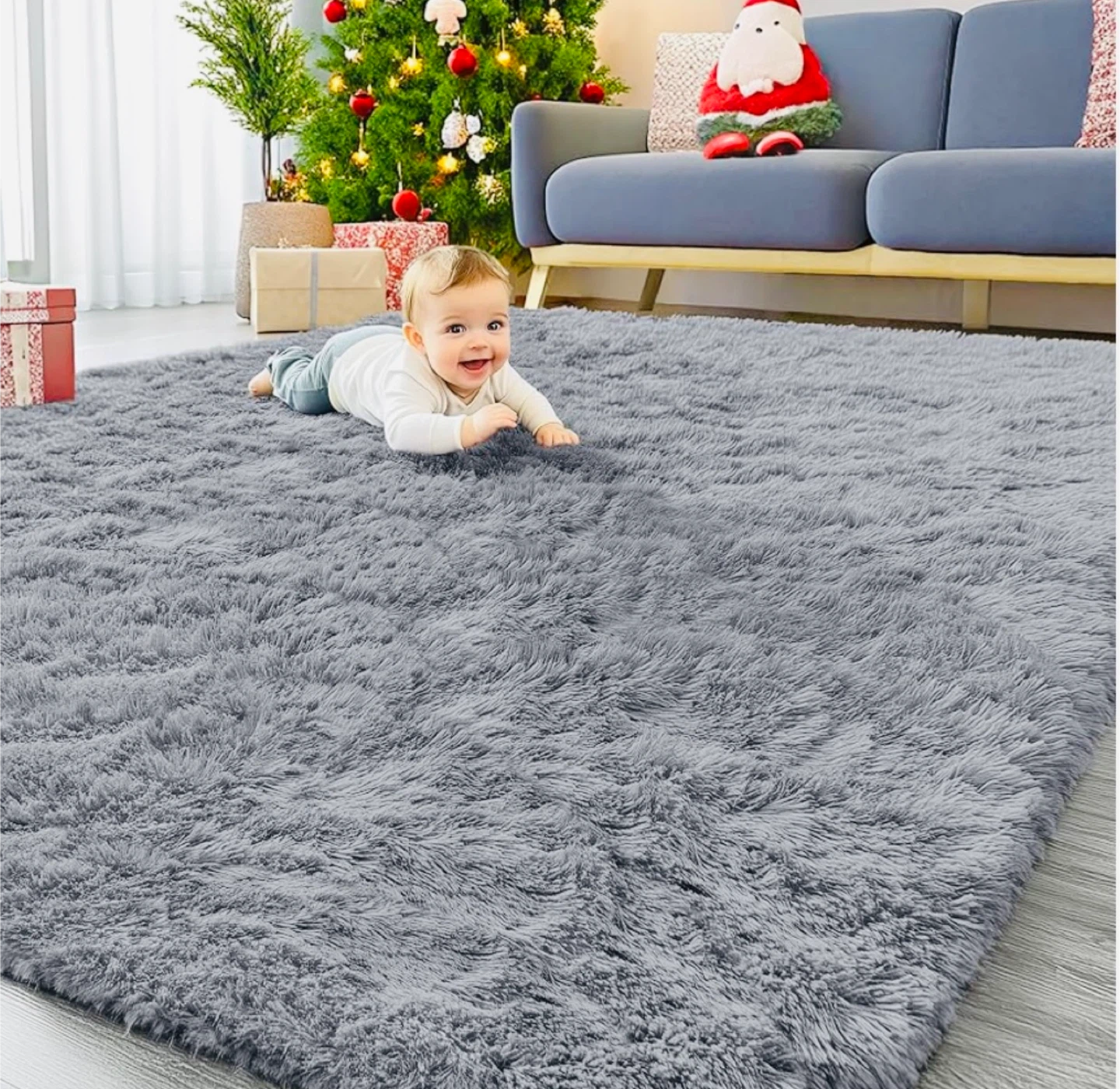Large Area Rug 6x9” Plushy,Soft,Washable - photo 5