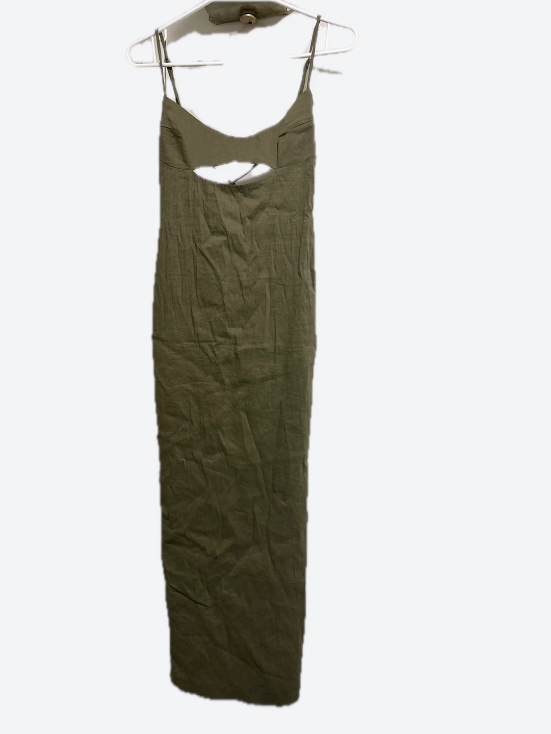 Olive Green Cutout Maxi Dress