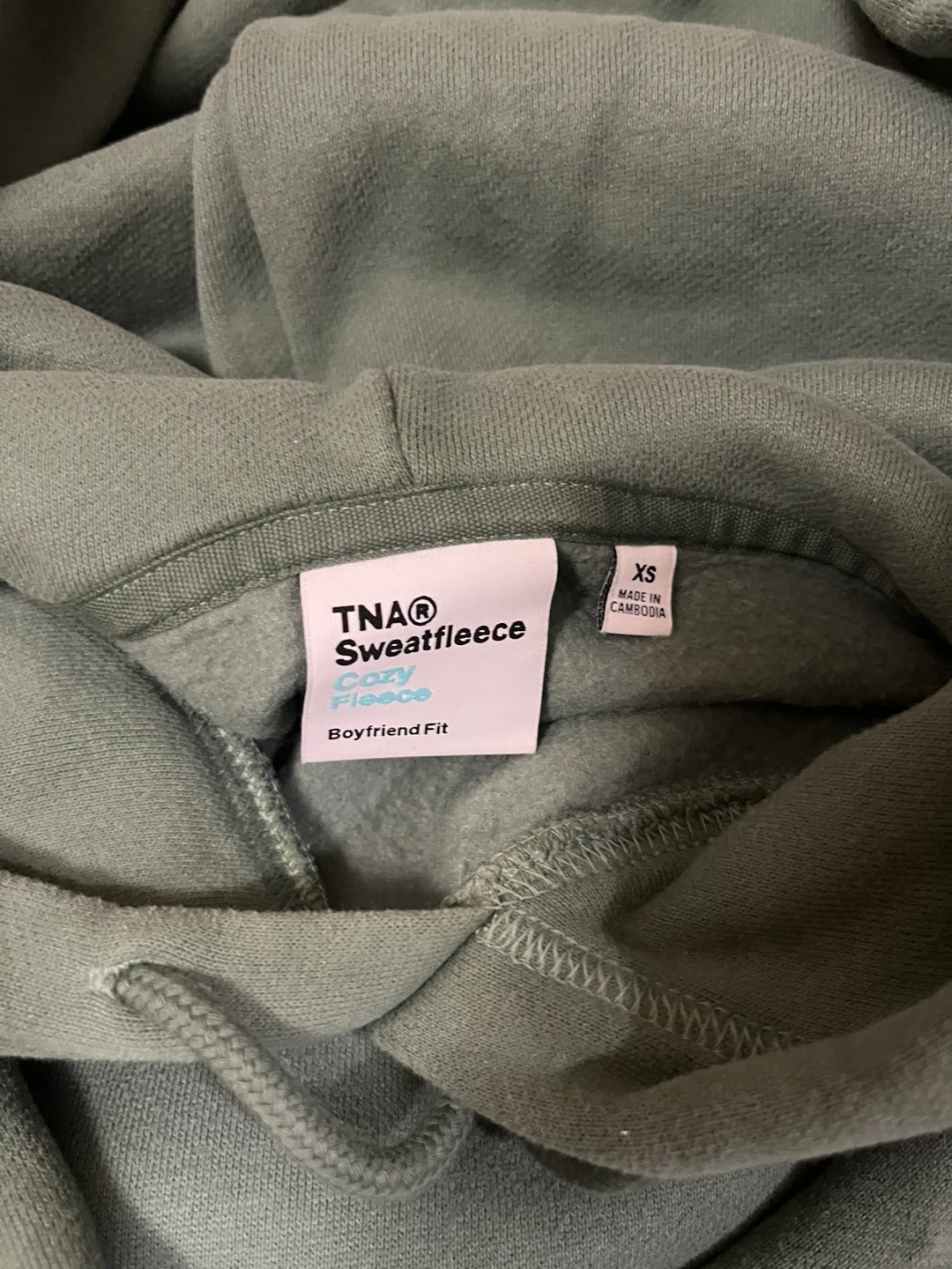 TNA Cozy Fleece Boyfriend Fit Hoodie XS - photo 3