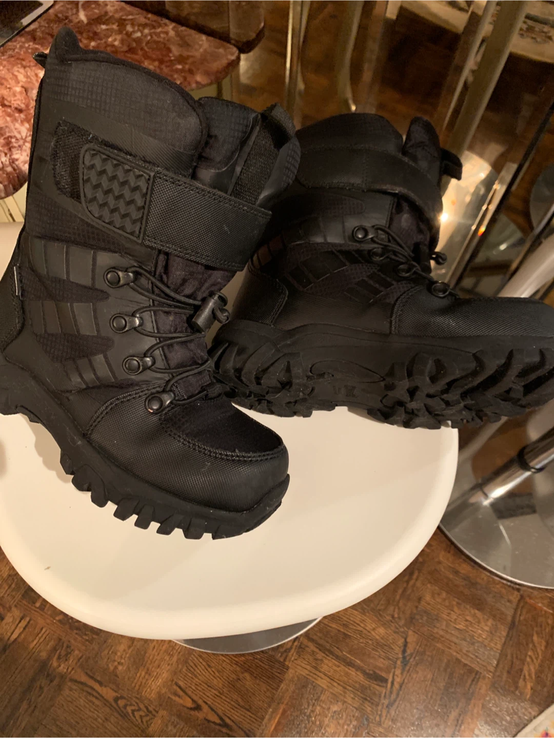 BOYS Cougar Black Waterproof Winter Boots - Size 2 Youth - photo 2