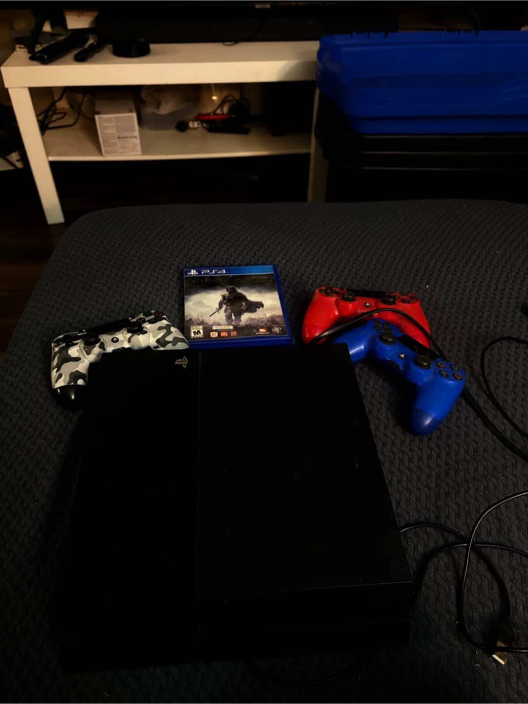 PlayStation 4 Console with 3 Controllers and Game