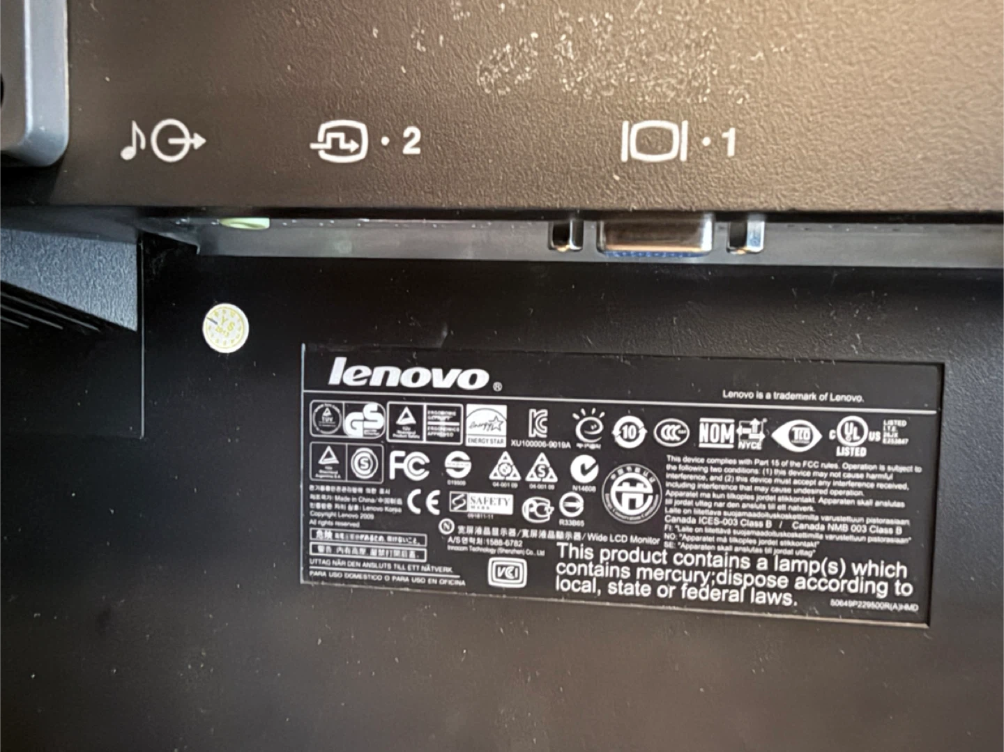 Lenovo ThinkVision LT2251pwD 22" Monitor - photo 3