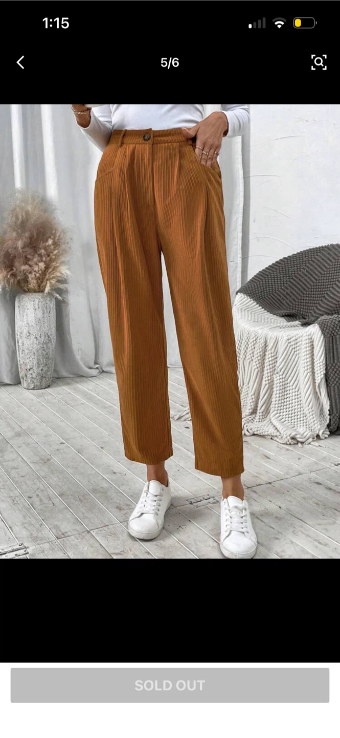 Brown Corduroy Pants - Size Medium autumn/spring pant