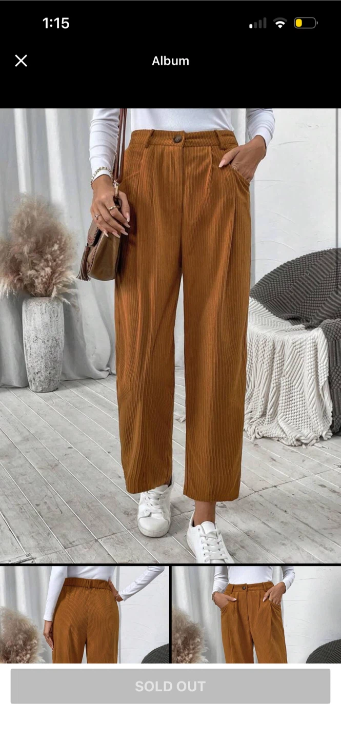 Brown Corduroy Pants - Size Medium autumn/spring pant - photo 2