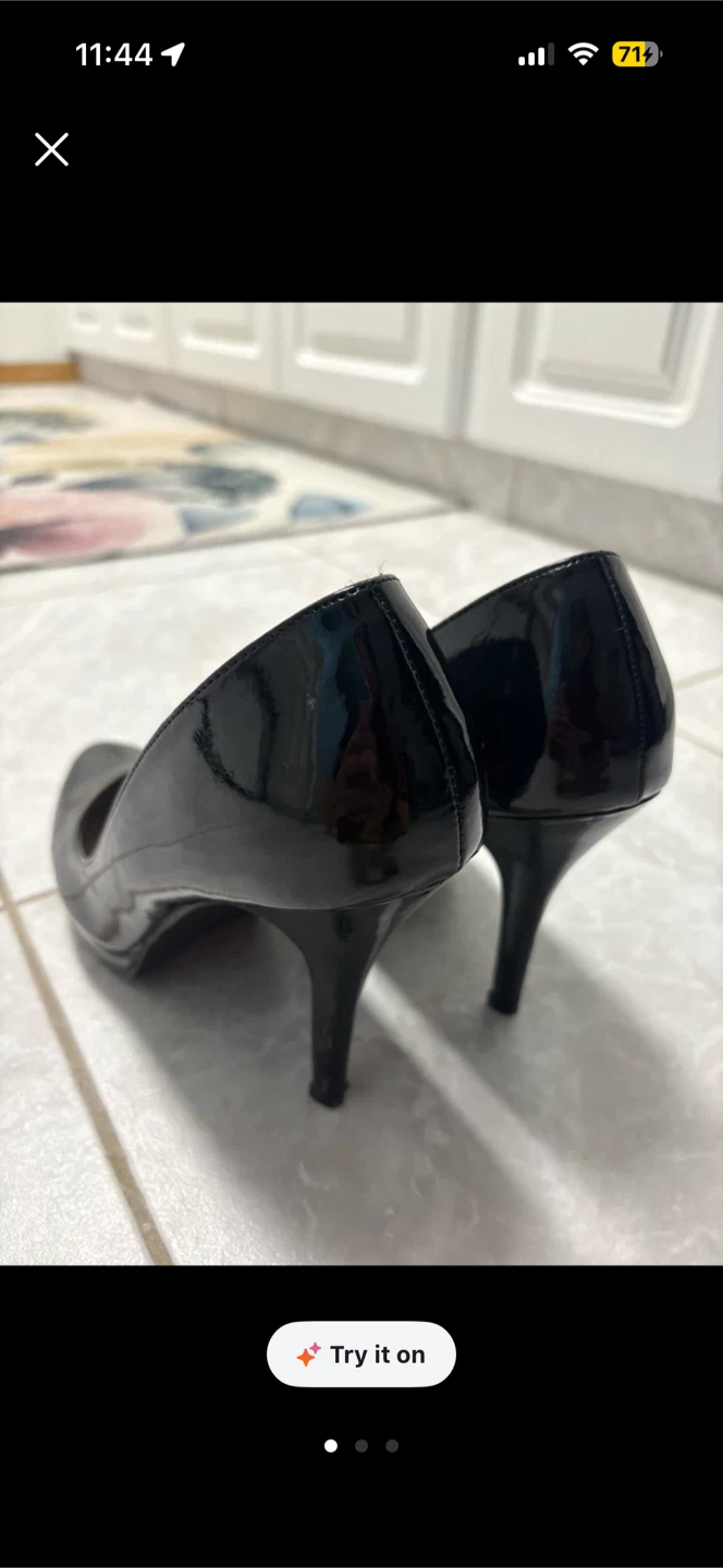 Black Patent Stiletto Heels - Size 9 - photo 3